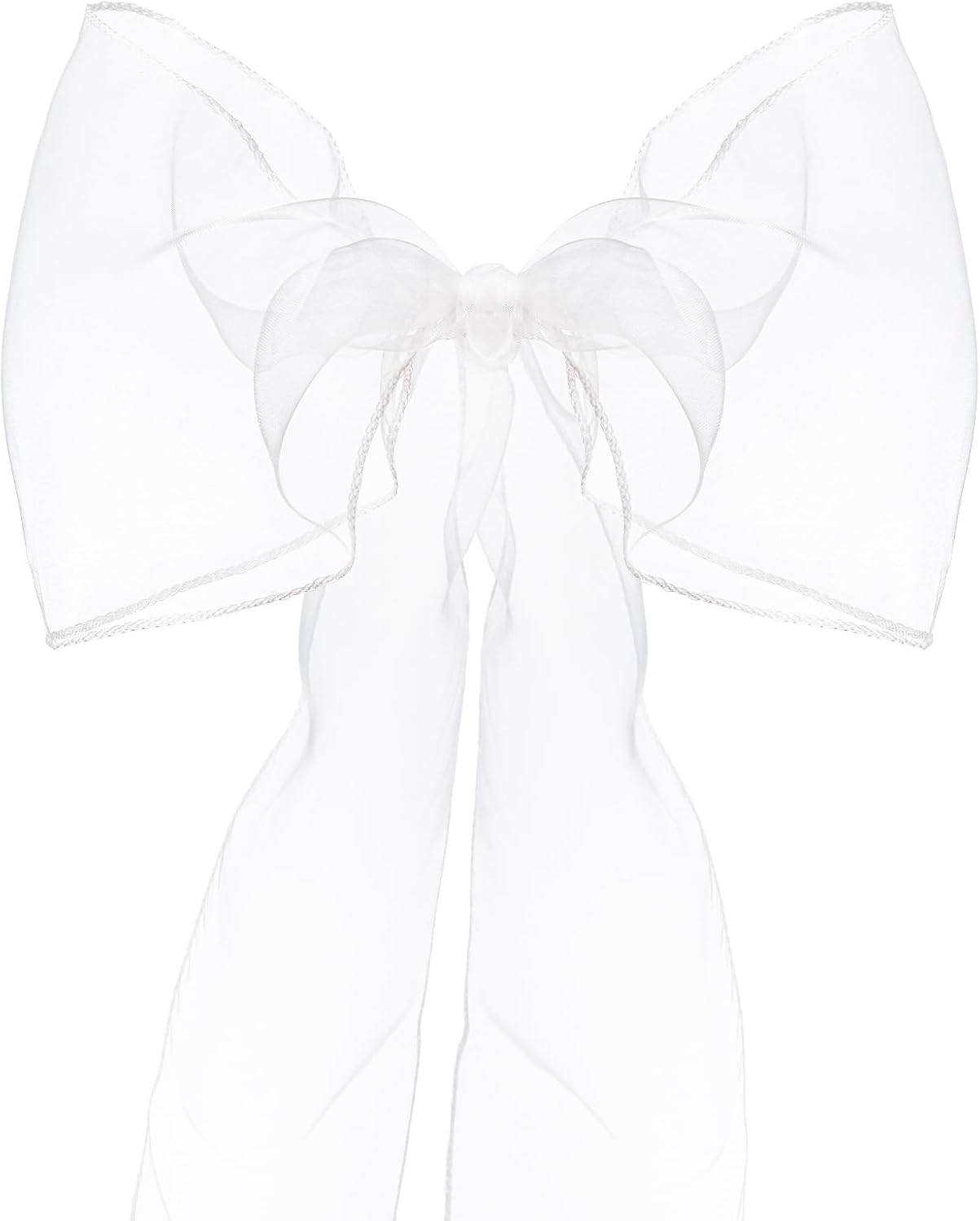 Tosnail 30 Pack White Organza Chair Sashes