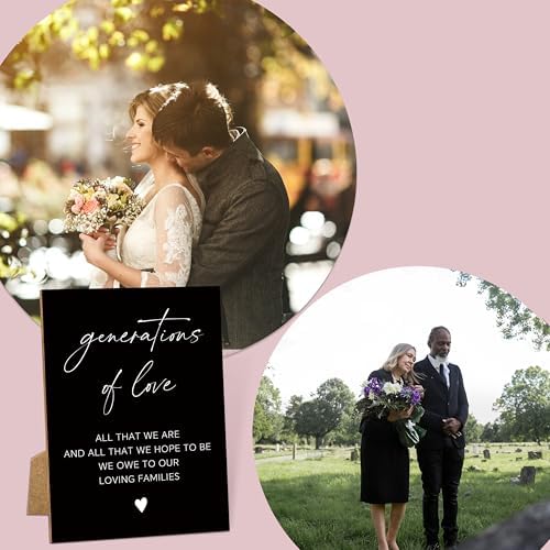 TCJIU Wedding Memorial Sign with Stand 8x11