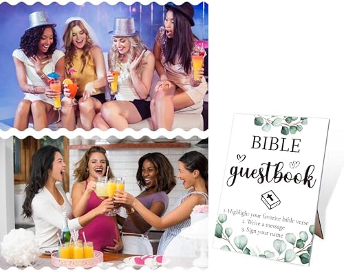 Wedding Bible Guest Book Stand Sign 8x11