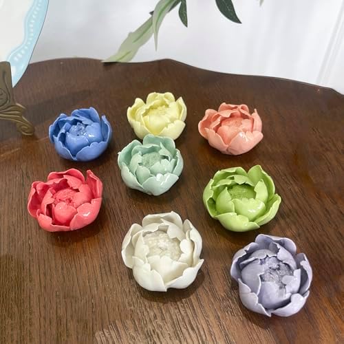 AMERRY Peony Flower Bud Ceramic Wall Sculpture