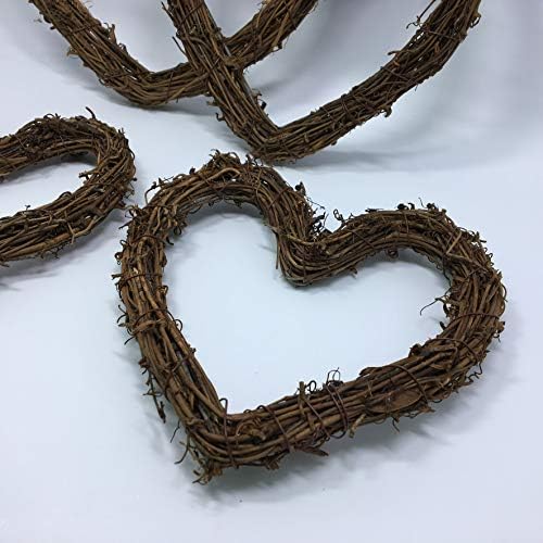 Heart Shaped Natural Grapevine Wreath Ring 14 Inch