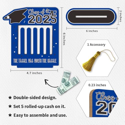 2025 Graduation Gift Money Holder Frame Blue