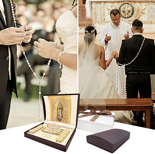 ESNOY Catholic Wedding Arras Set with 13 Unity Coins