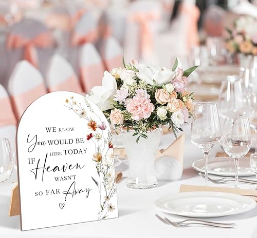 Wildflower Memorial Sign Wedding Reception Decor