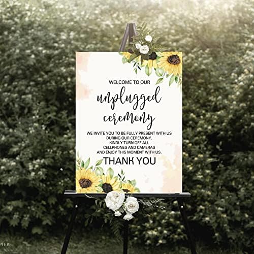 Alioyoit 12x16 Inch Custom Wood Wedding Welcome Sign