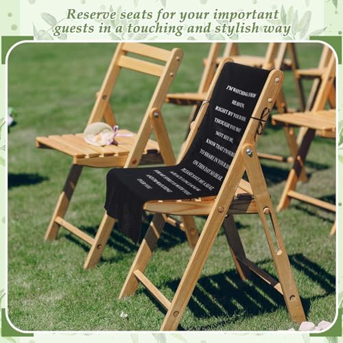 Loving Memory Wedding Chair Sign - Reserved Seat Banner for Ceremony