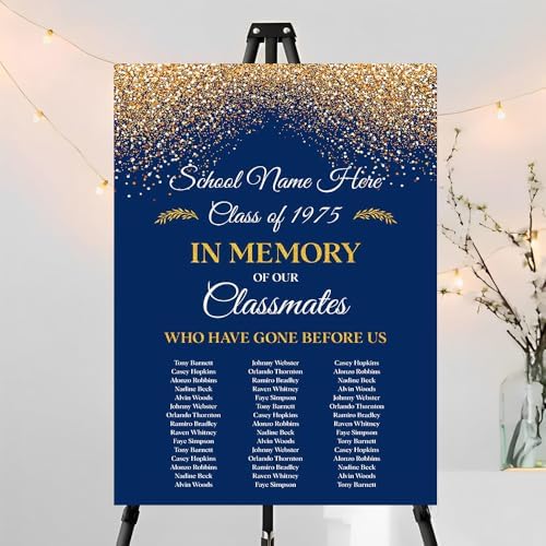 Personalized In Memory Of Our Classmates Sign Version7
