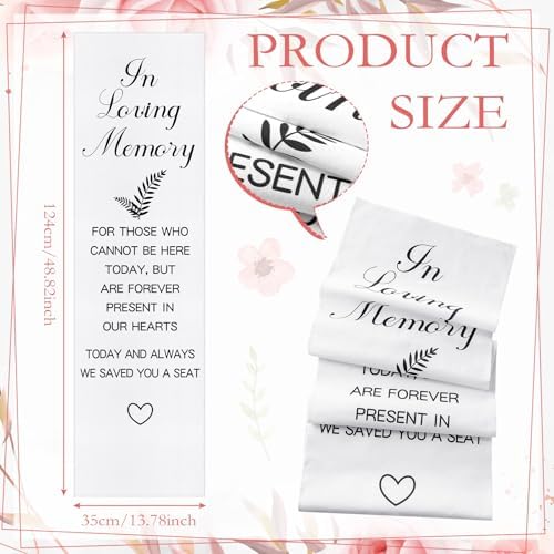 Yousoontic Memorial Wedding Chair Sign 14x49 Inch