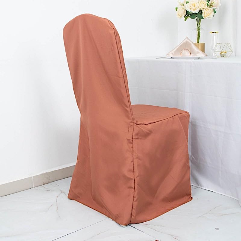 Balsa Circle 50pcs Terracotta Banquet Chair Covers