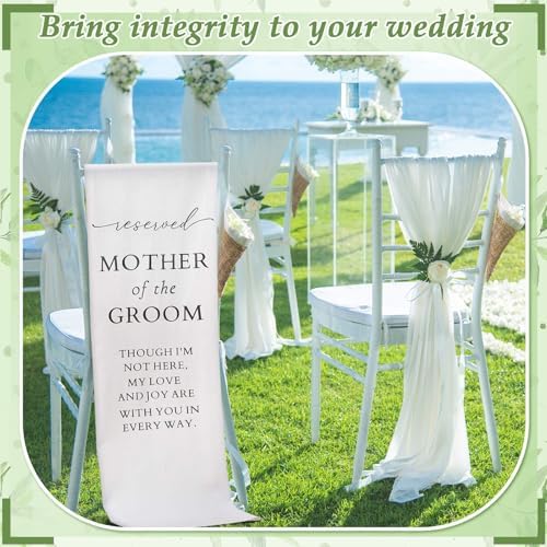 Wedding Memorial Reserved Seat Sign for Parents in Heaven