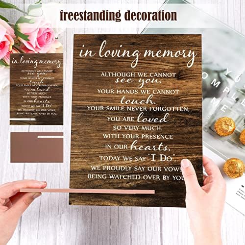 Chunful Memorial Wedding Sign Classic Wood Acrylic Decor
