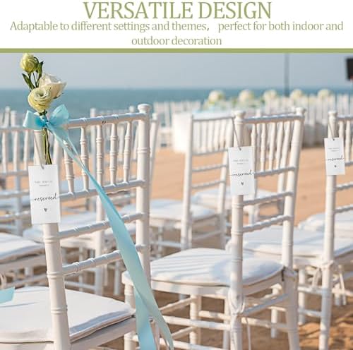 36 Pcs Reserved Seating Chair Signs for Wedding Ceremony