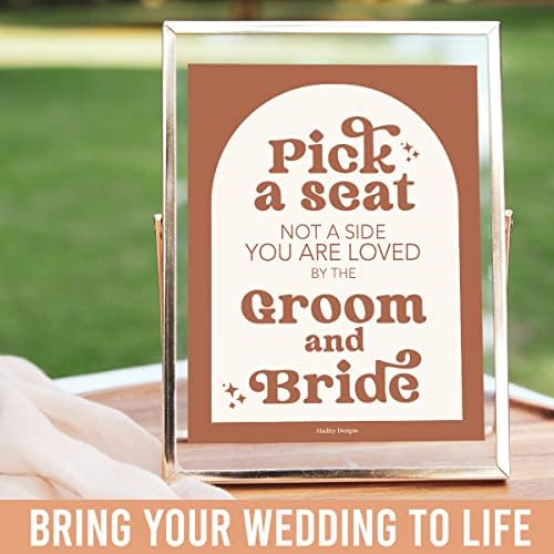 Hadley Designs 9 Retro Wedding Signs Set