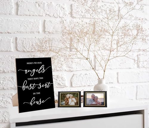 11 Pcs Memorial Table Sign for Wedding with 10 Paper Frames