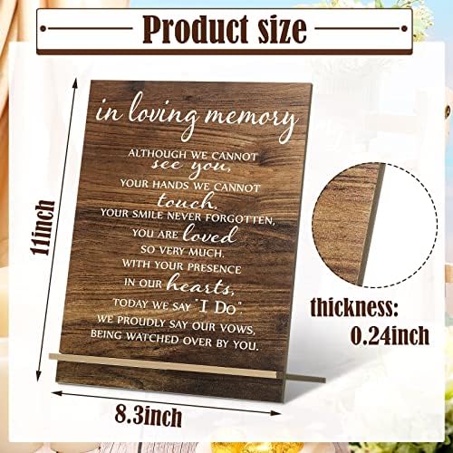 Chunful Memorial Wedding Sign Classic Wood Acrylic Decor