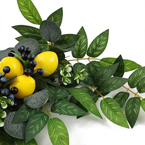 256 Inch Artificial Lemon Swag for Front Door