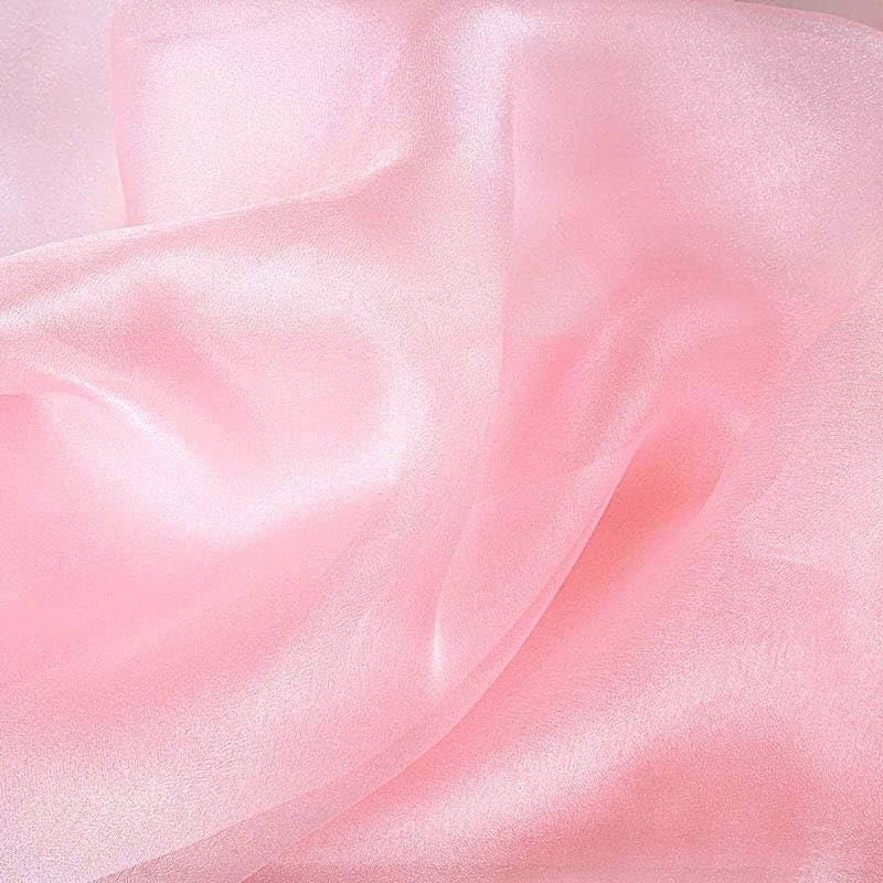 10 Pink Curly Chiffon Chair Sashes Wedding Decor