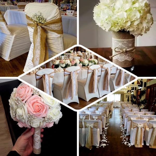 5x108 Tablecloth with Lace Chair Sash