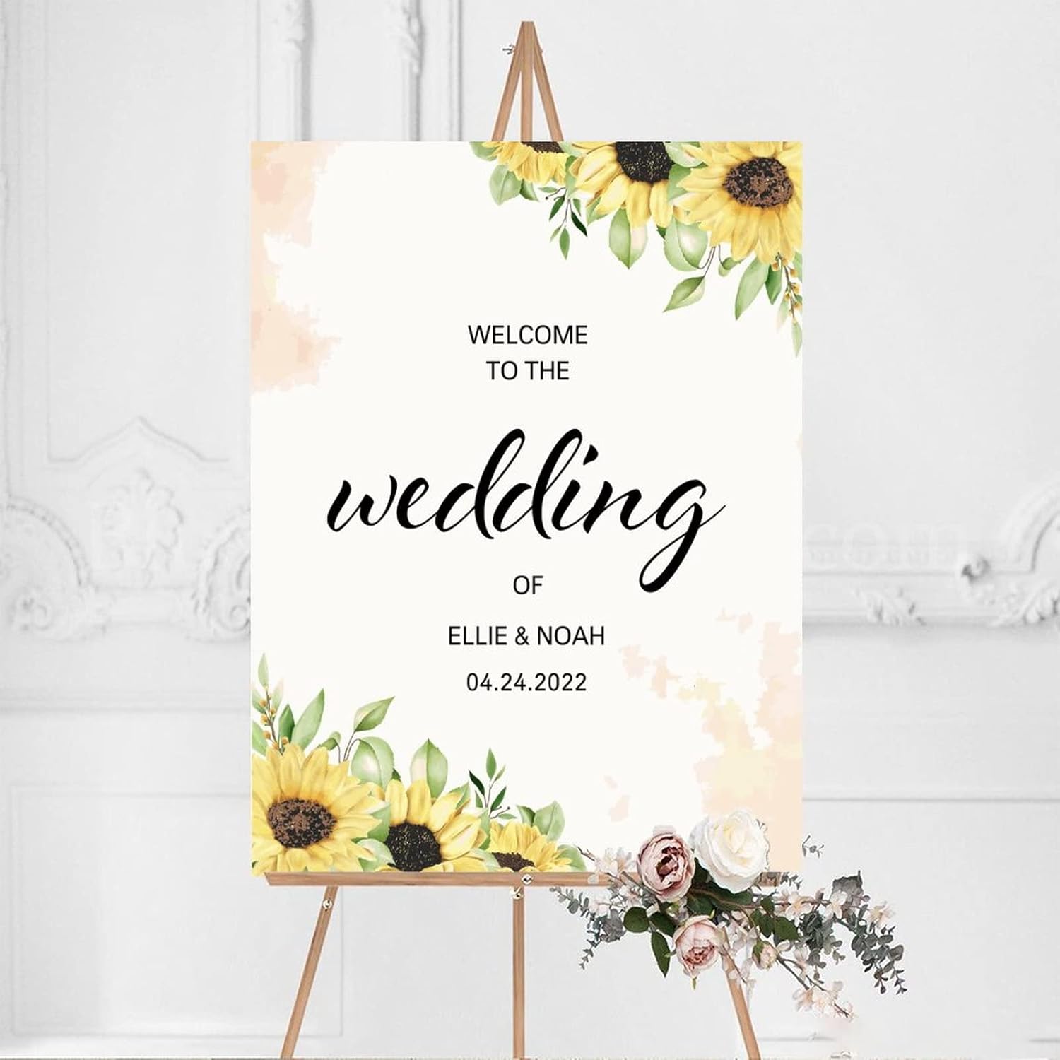 Alioyoit Wedding Welcome Sign Custom Wood Decor