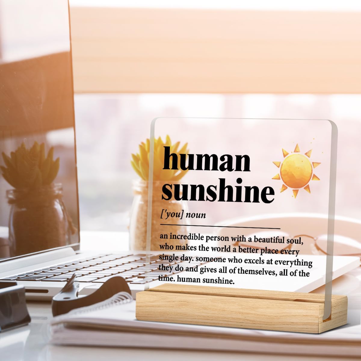 Human Sunshine Motivational Gift for Women Men