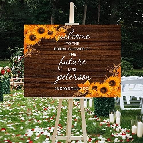 Alioyoit 12x16 Inch Wood Wedding Welcome Sign