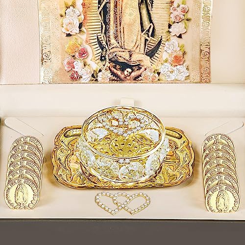 ESNOY Catholic Wedding Arras Set with 13 Unity Coins