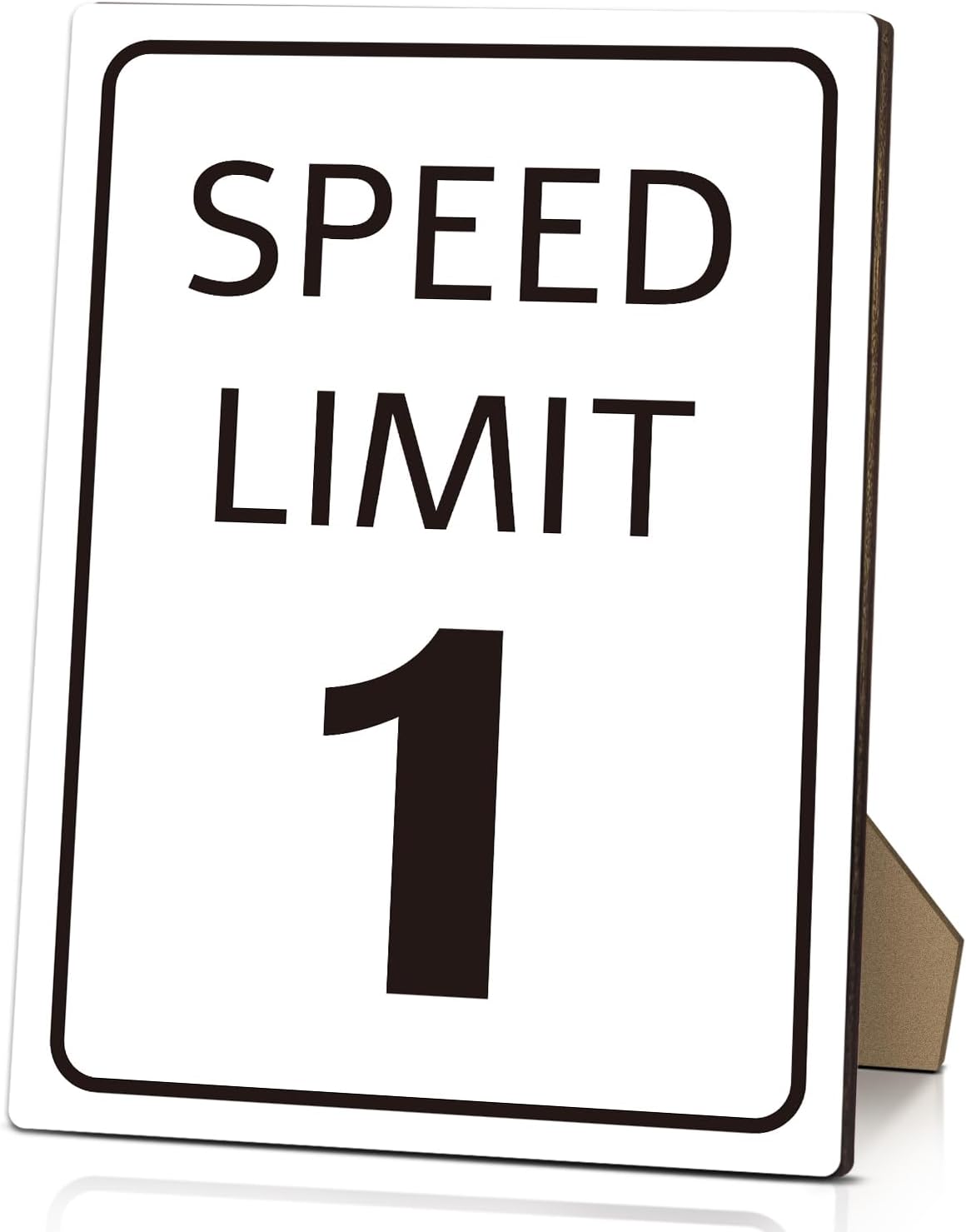 Race Car Birthday Sign with Stand 8x11 Inch