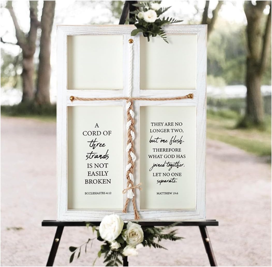 Three Strands Wedding Unity Sign 17x23in