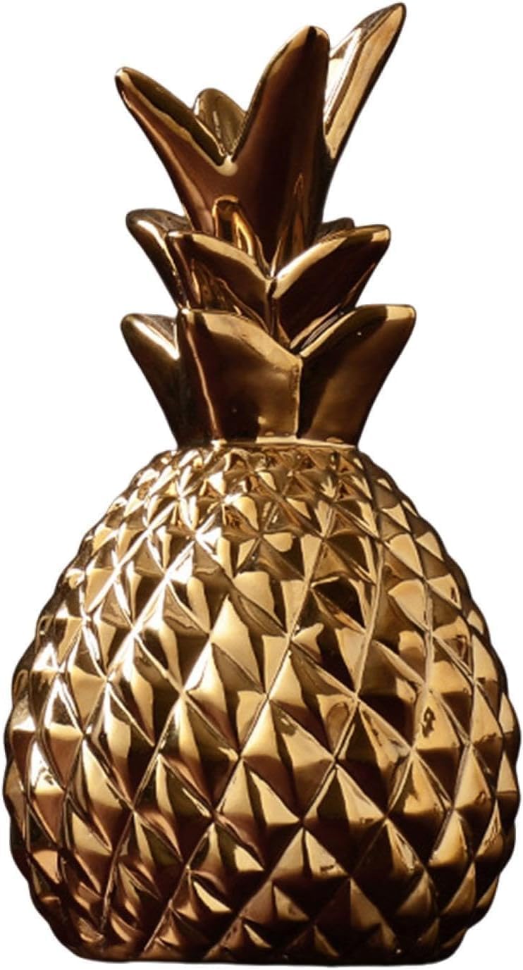 Ceramic Pineapple Decorative Figurine for Home Office