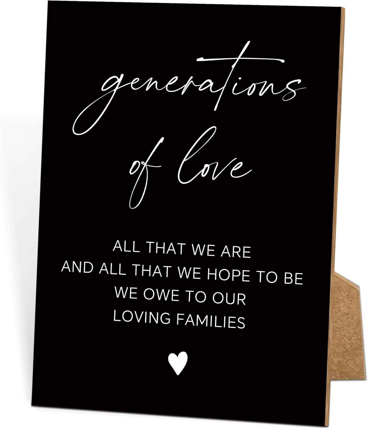 TCJIU Wedding Memorial Sign with Stand 8x11