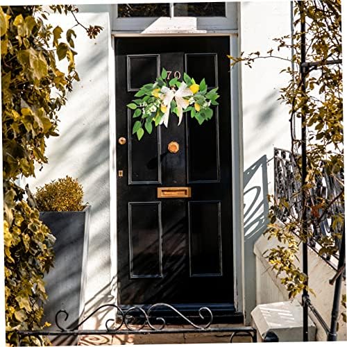 Lifelike Artificial Lemon Wreath for Summer Decor