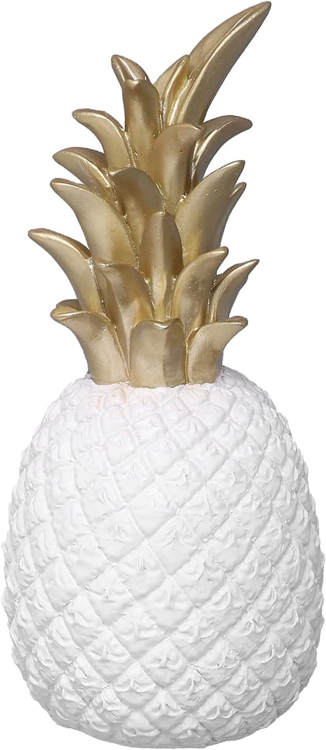 Platinum Medium Resin Pineapple Figurine Decor