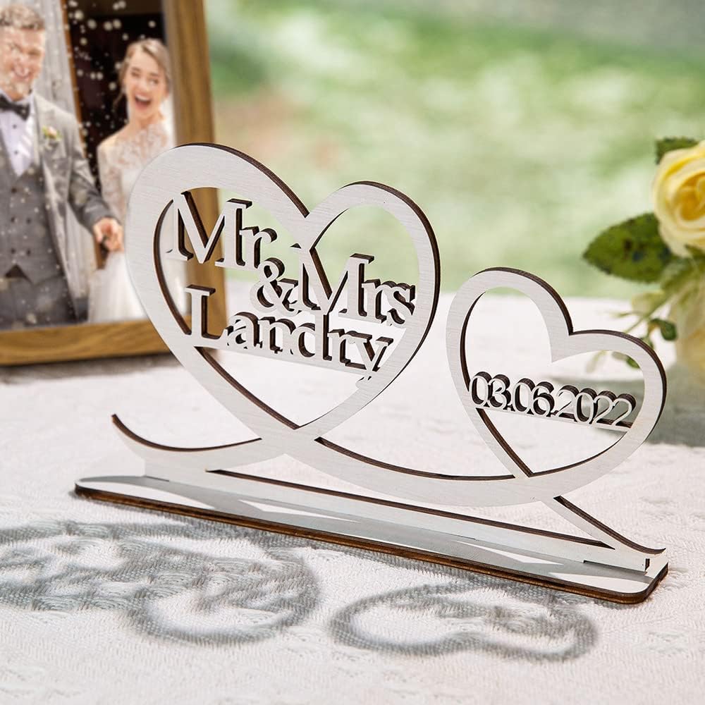 Custom Mr And Mrs Sign Wedding Table Decor