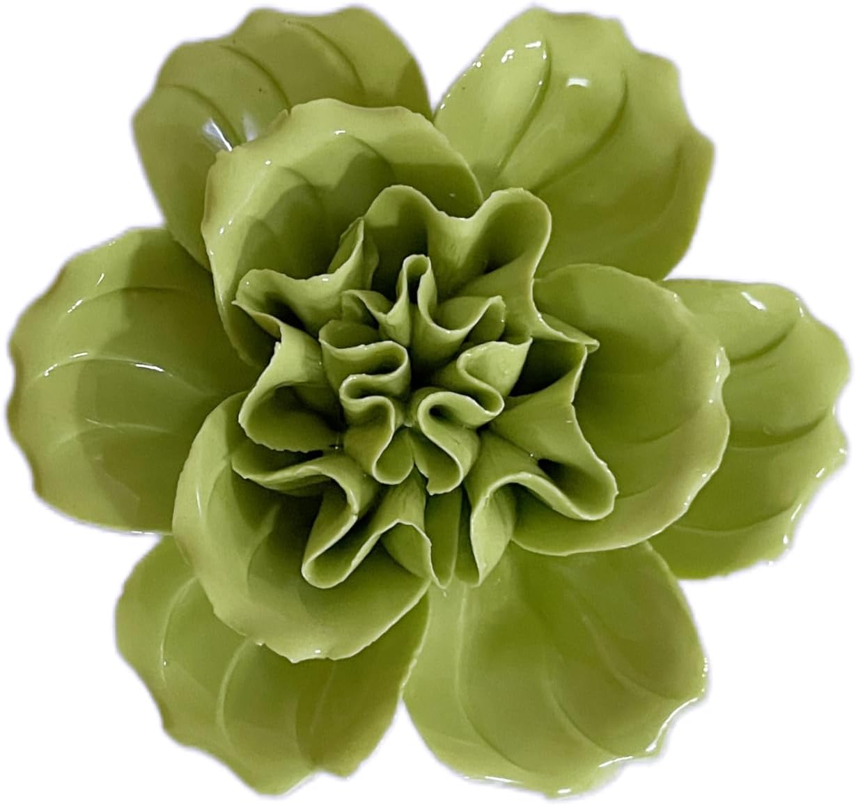 AMERRY Ceramic Flower Wall Art Dcor Sculpture