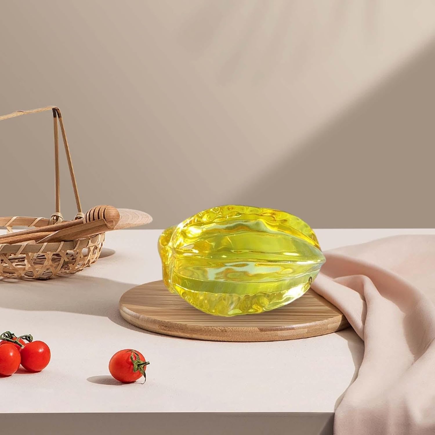 Artificial Fruit Glass Figurine for Home Decor