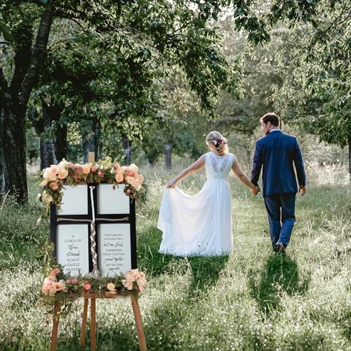 LOSOUR 3 Strand Wedding Unity Cord Sign 17x23in