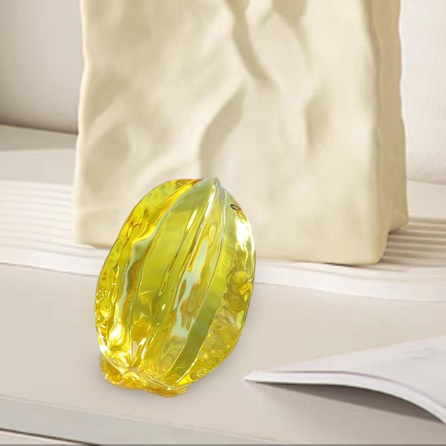 Artificial Fruit Glass Figurine for Home Decor