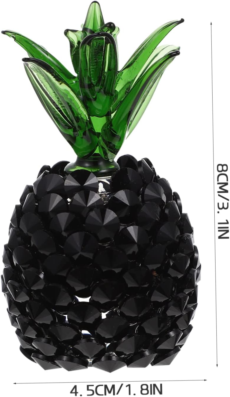 Decorative Pineapple Statue Artificial Glass Wall Art for Home