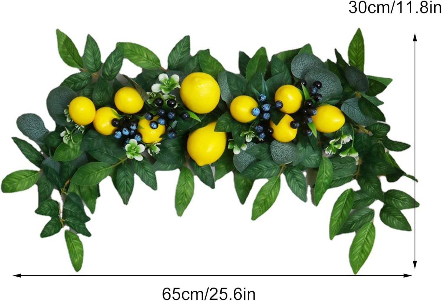 256 Inch Artificial Lemon Swag for Front Door