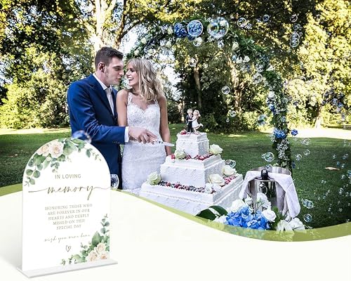 Eucalyptus Rose Wedding Sign with Holder