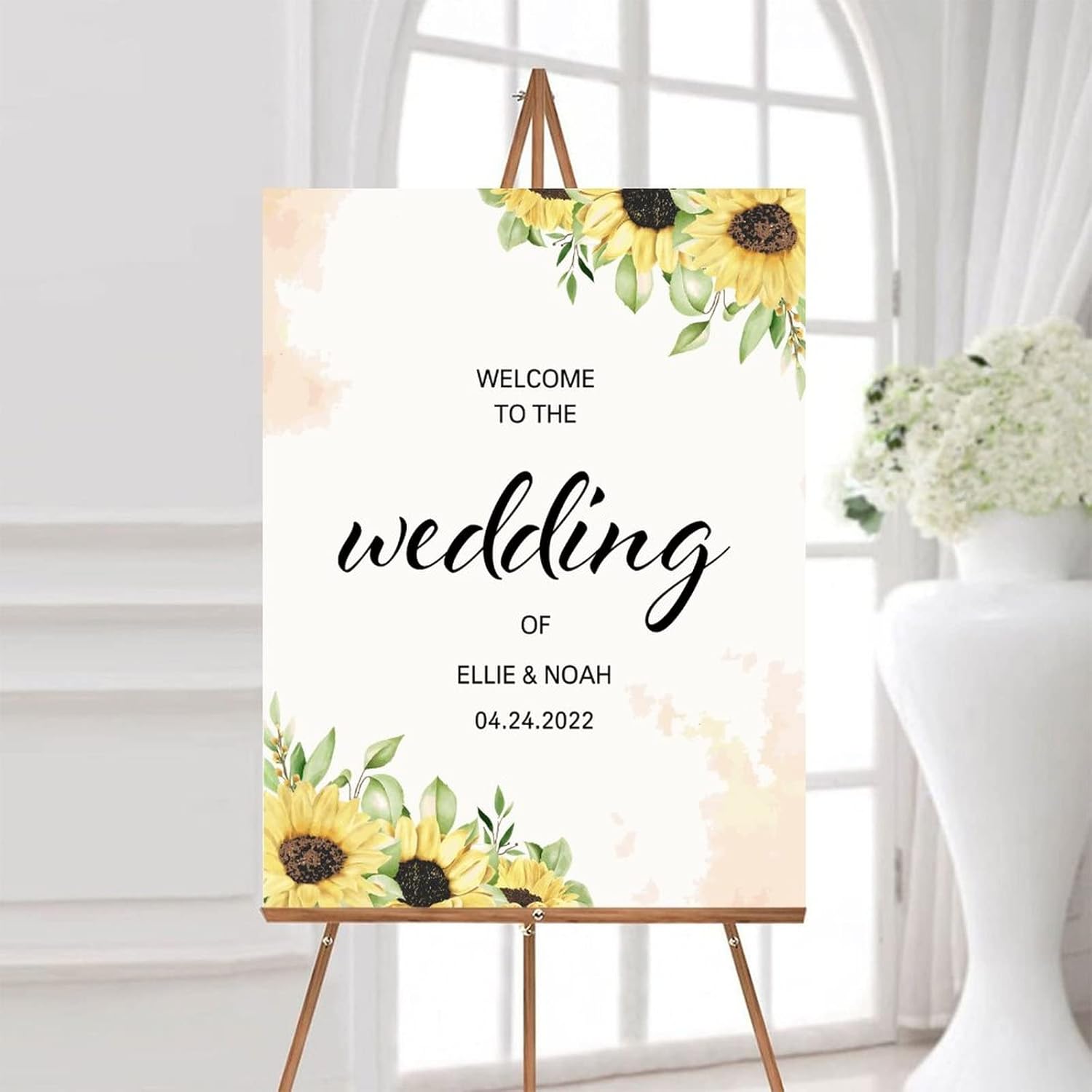 Alioyoit Wedding Welcome Sign Custom Wood Decor