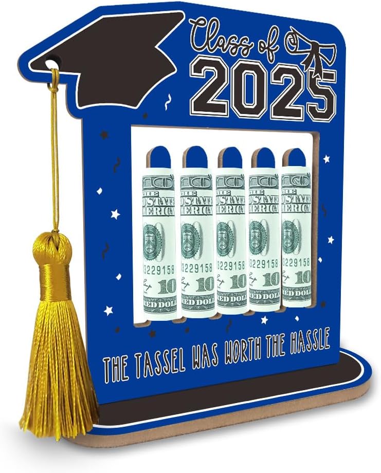2025 Graduation Gift Money Holder Frame Blue
