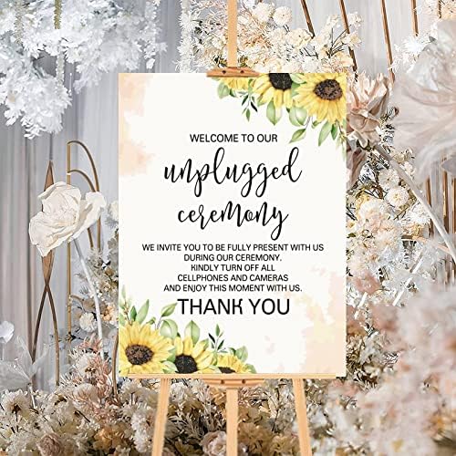 Alioyoit 12x16 Inch Custom Wood Wedding Welcome Sign