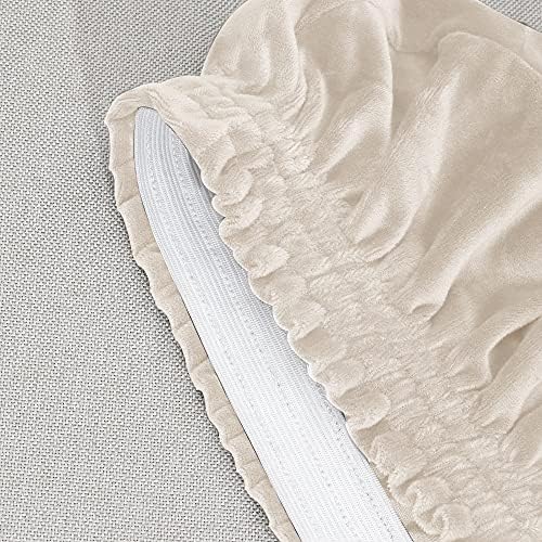 MIFXIN 2-Piece Velvet Tub Chair Slipcover Set