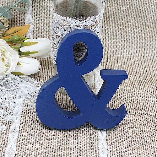 Mr Mrs Wooden Letters Wedding Table Decor Dark Blue