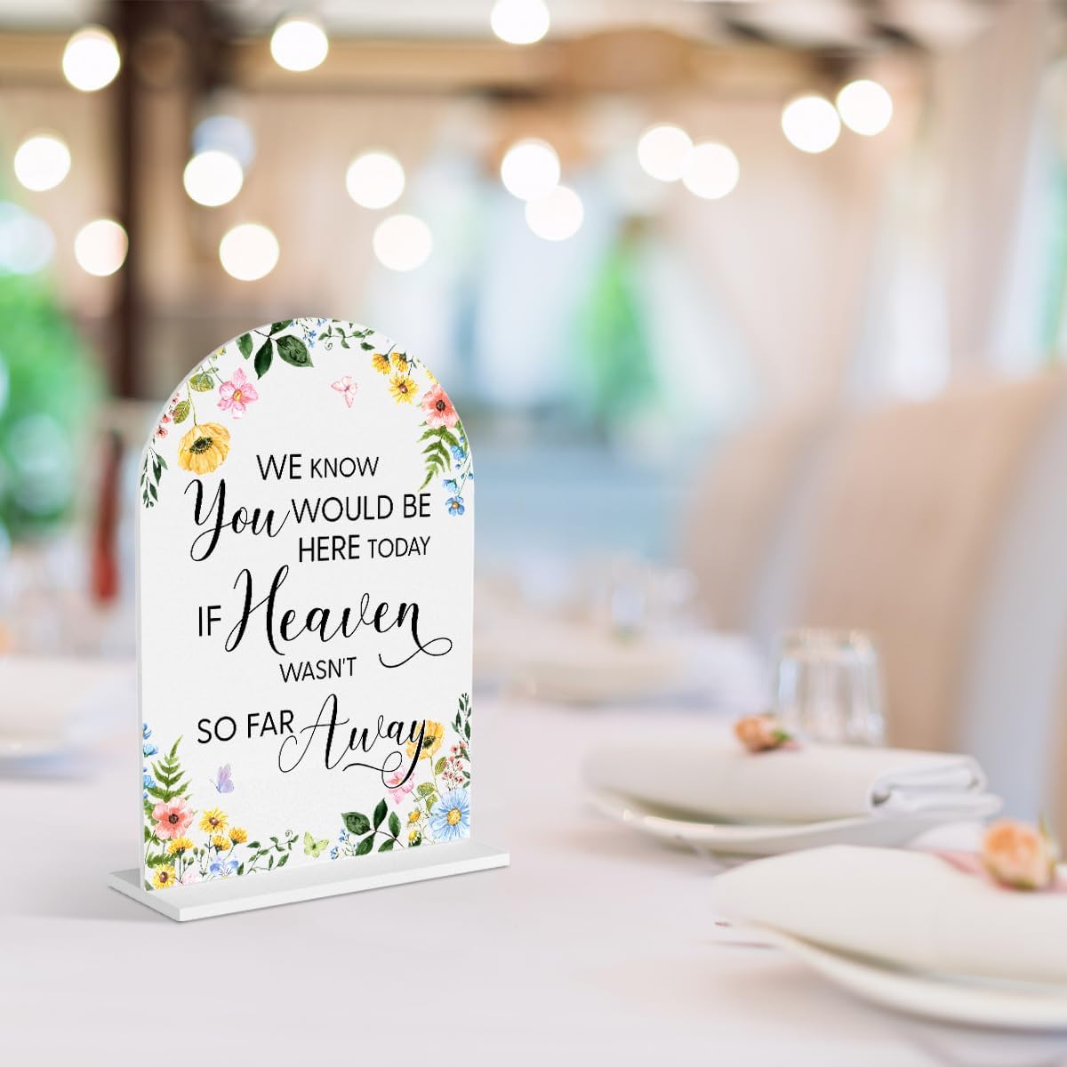 Wedding Memorial Sign with Gold Decor