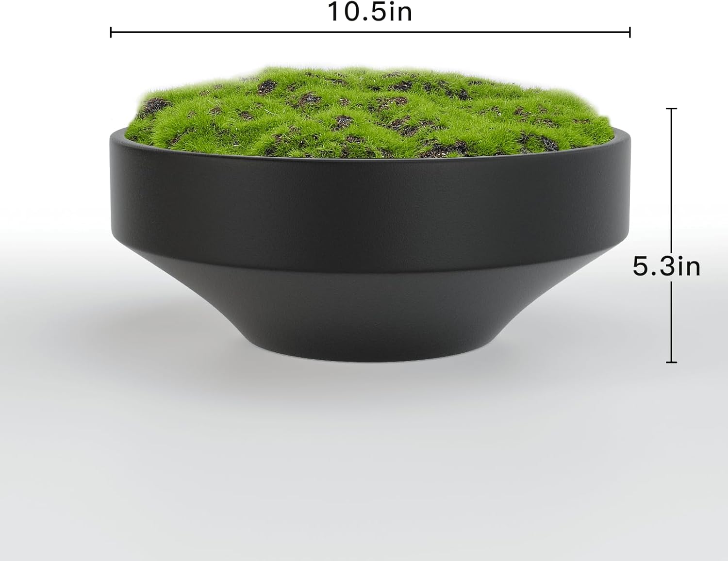 NAHARO New Moss Bowl 11 Inch Handmade Ceramic