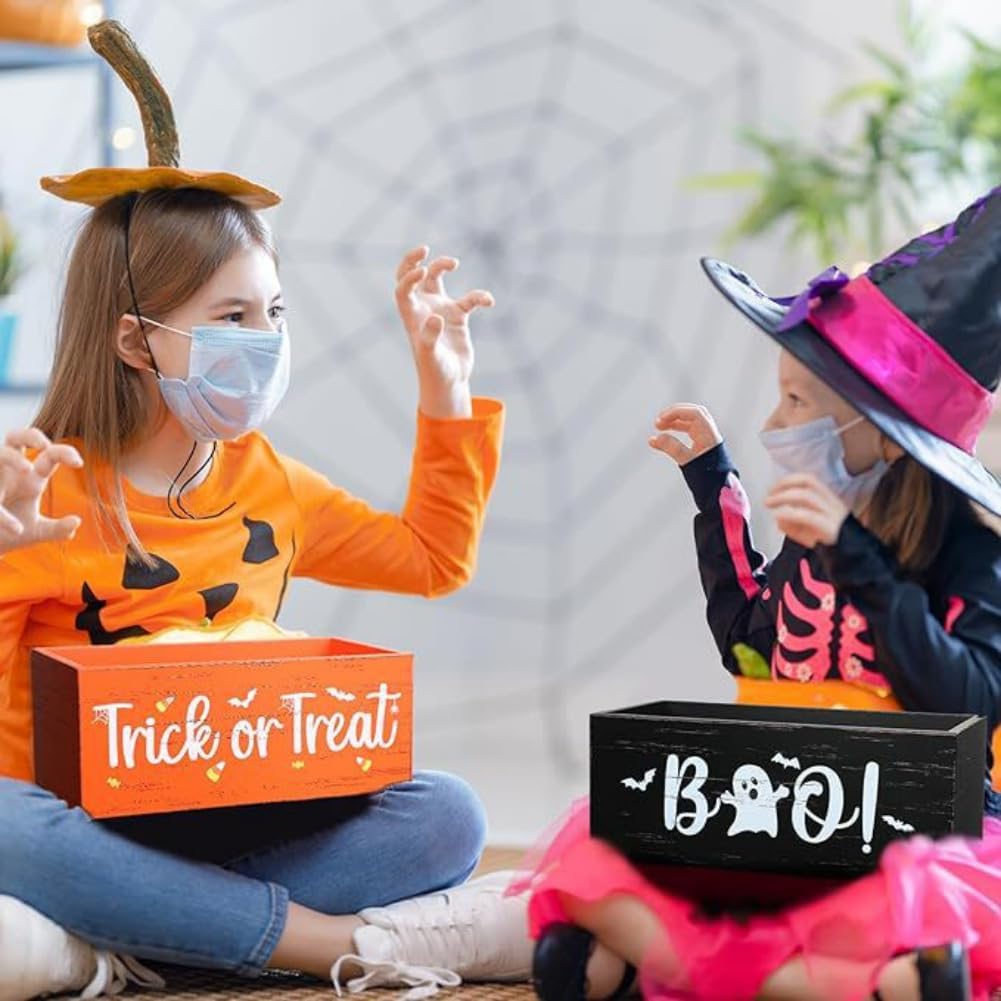 Ochine Halloween Candy Bowls with Ghost Design