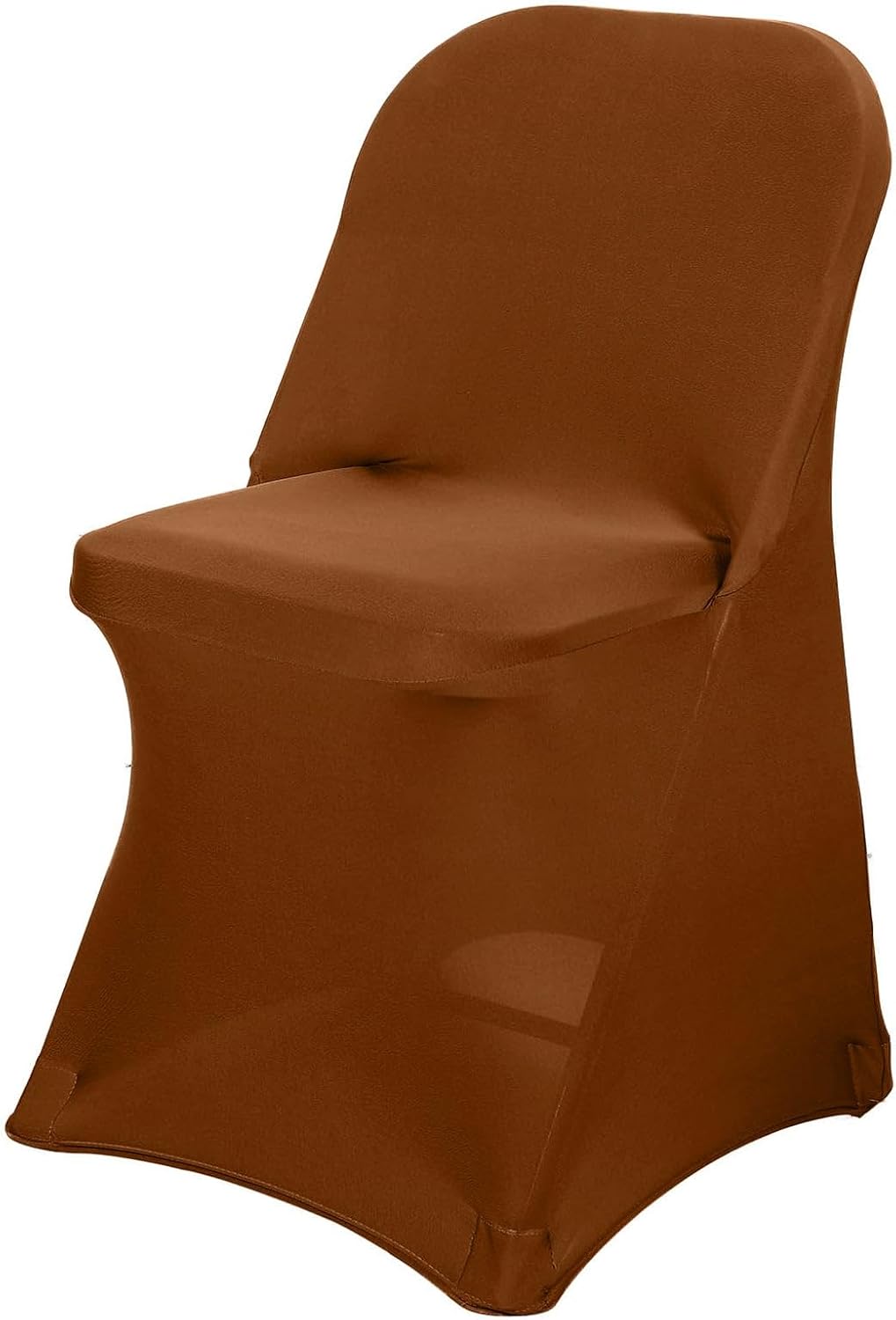 6 pcs Cinnamon Brown Spandex Folding Chair Covers for Parties