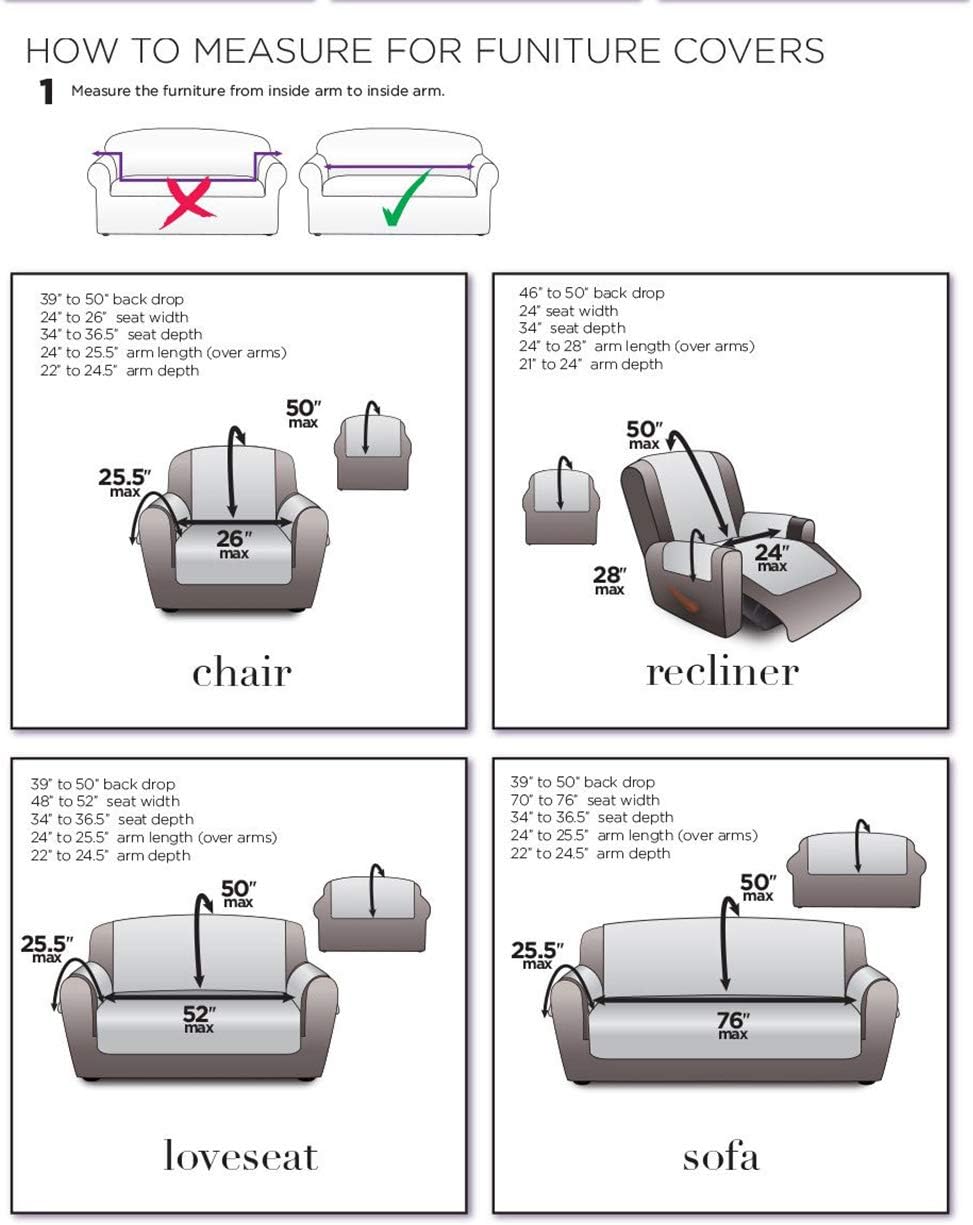 SureFit Home Decor Sofa Slipcover Universal Microfiber